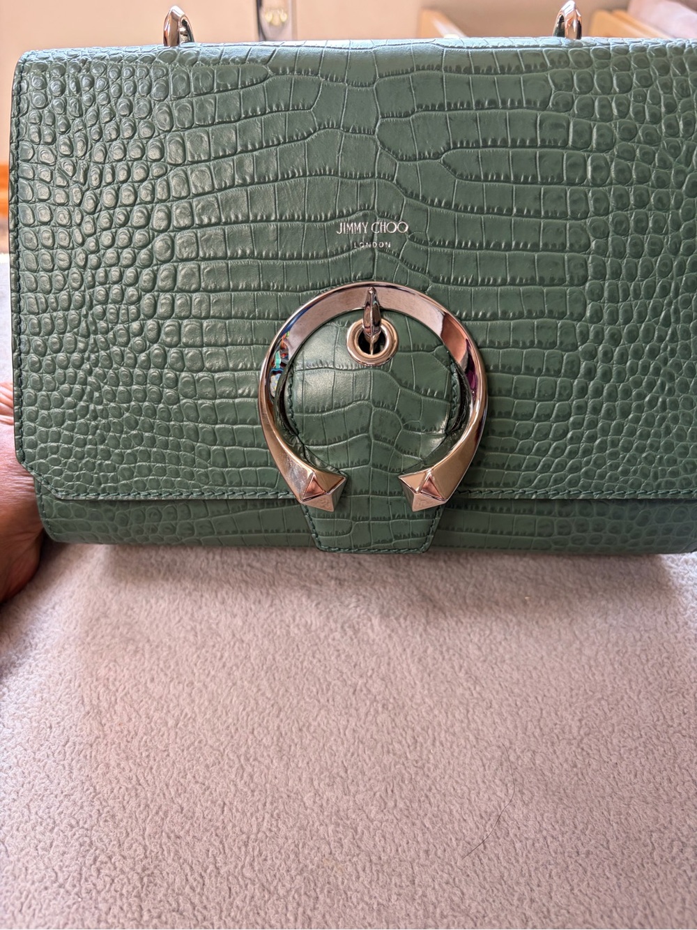 Jimmy Choo Embossed Leather Madeline - Picture 2 of 11